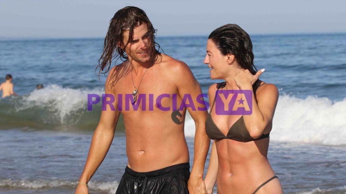 Sofía Jujuy Jiménez y Bautista Bello en Punta del Este. 