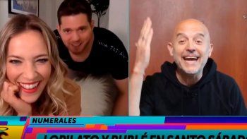 El increíble rol de Michael Bublé durante la nota de Luisana Lopilato con Santo sábado