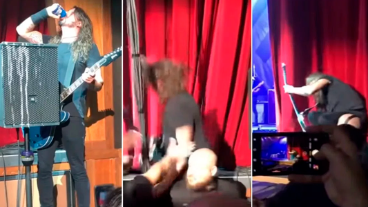 Dave Grohl de Foo Fighters se cayó del escenario