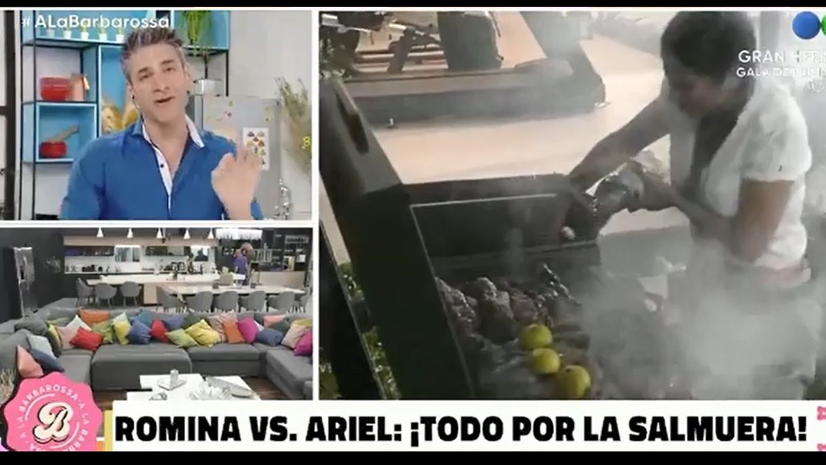 Rodrigo Casc&oacute;n critic&oacute; la salmuera que Ariel Ansaldo prepar&oacute; y escondi&oacute; fuera de la heladera dos d&iacute;as antes de preparar el asado en Gran Hermano.