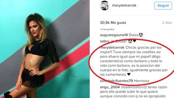 María del Cerro aclaró por qué se le ven tanto las costillas ante las críticas