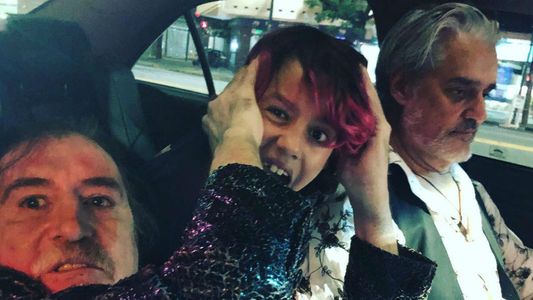 Roberto Pettinato y Charly García recibieron el año juntos