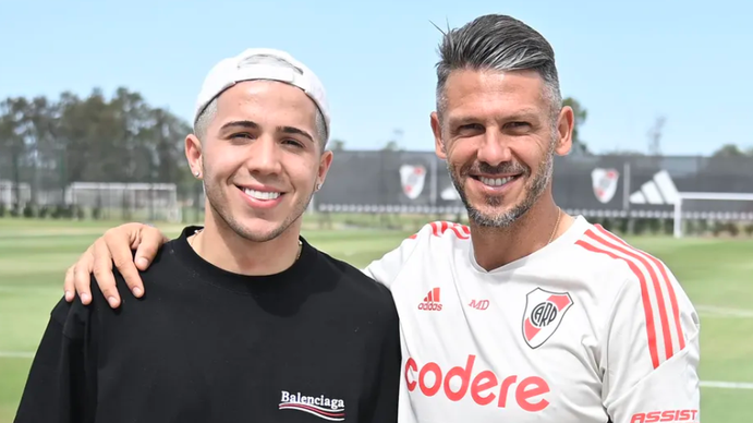 Enzo Fernández revolucionó la práctica de River: las fotos de su visita millonaria
