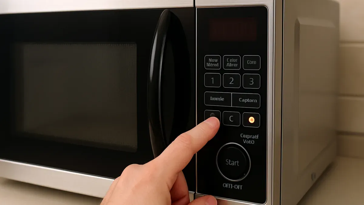 El botón oculto del microondas que puede sumar seguridad en la cocina. (Imagen ilustrativa)