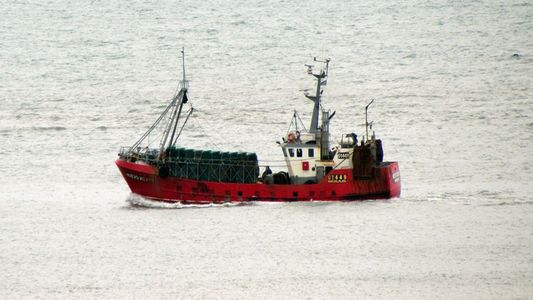 Desesperada búsqueda de un marinero que cayó desde un barco pesquero en Chubut