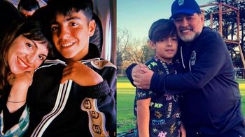 El tierno mensaje de Benjamín Agüero a su abuelo, Diego Maradona, en el día de su cumpleaños