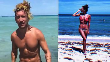 Gimena Accardi y Nico Vázquez en problemas en las playas de Miami