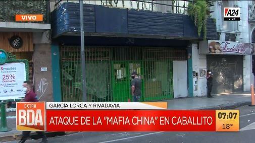 Caballito: ataque de la “mafia china” a un supermercado