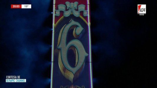 Así fue la cuenta regresiva sobre el Obelisco para dar comienzo a los Juegos