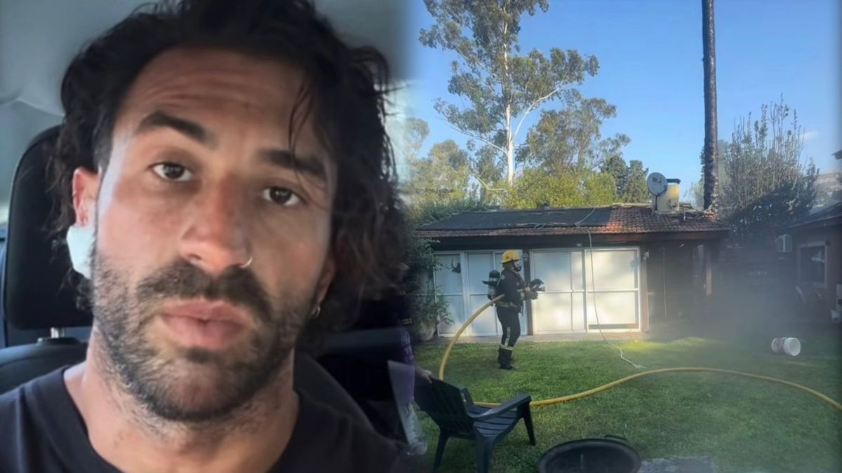 El dramático momento que vivió el ex Gran Hermano Licha Navarro en pleno incendio: Vimos el fuego y...
