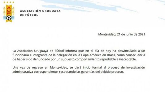 Escándalo en la Copa América: un empleado de Uruguay fue denunciado por acoso sexual