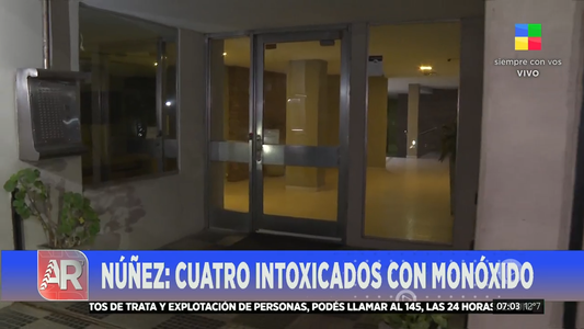 Otra vez una fuga de monóxido de carbono: preocupación por 12 personas intoxicadas en Nuñez