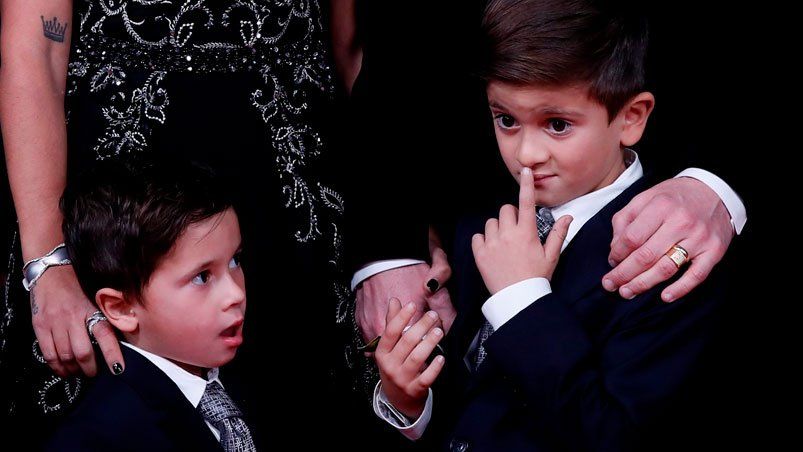 El show de Mateo Messi en la gala del Balón de Oro que tuvo a su papá como gran protagonista