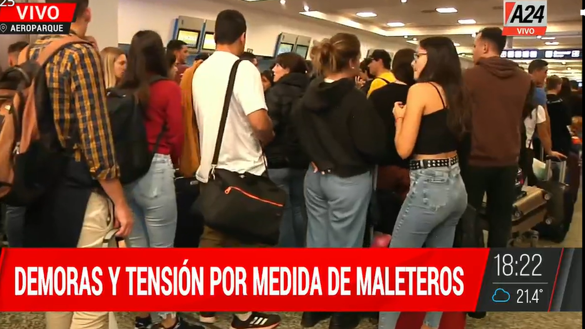 Las demoras generaron malestar en Aeroparque.&nbsp;