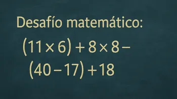 Desafío matemático: la cuenta que pone a prueba tu conocimiento