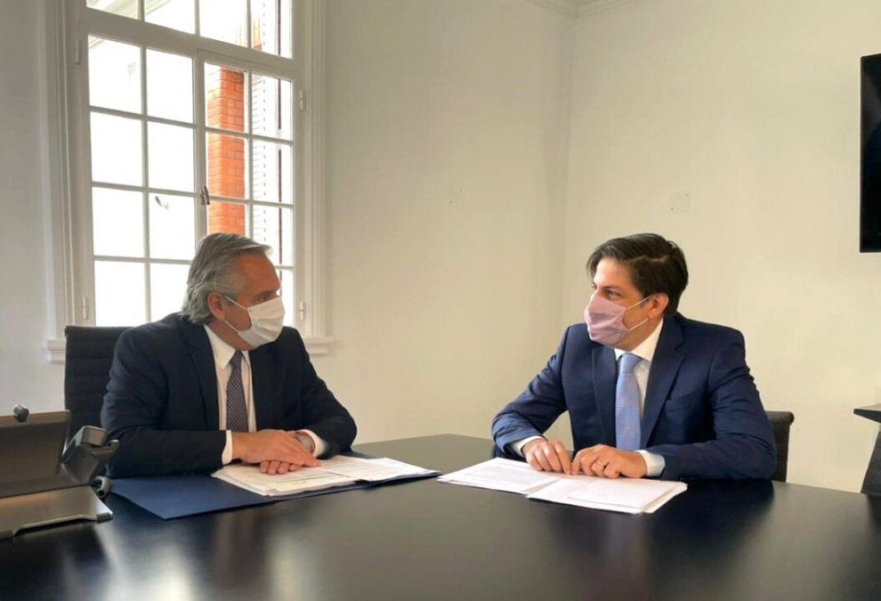 Alberto Fernández recibió al ministro de Educación