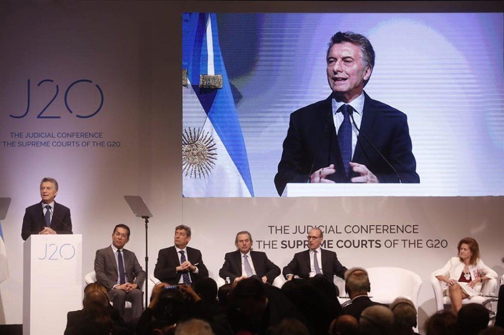 Macri en el foro judicial del G20: La lucha contra la corrupción es un aspecto fundamental