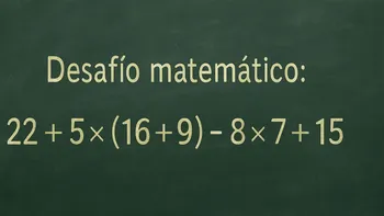 Desafío matemático: ¿en cuánto tiempo lográs resolver la cuenta?