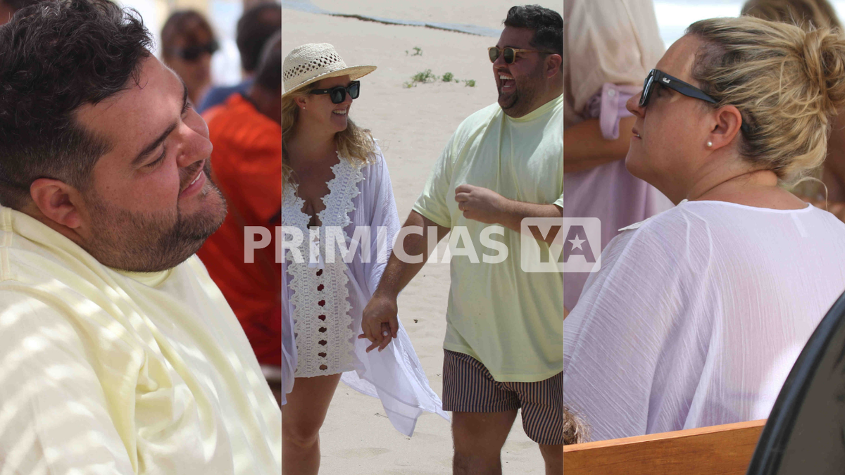 Darío Barassi y su familia llegaron a Punta del Este en busca de descanso y relax. 