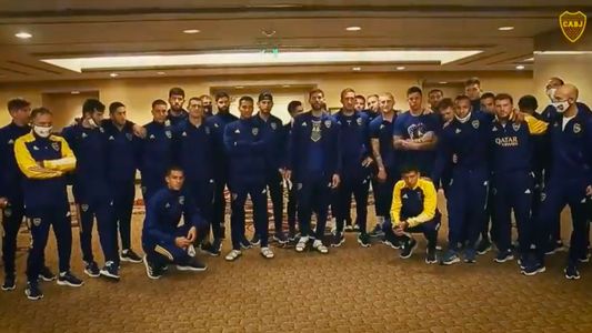 El plantel de Boca grabó un mensaje especial para los futbolistas juveniles que jugarán esta noche ante Banfield