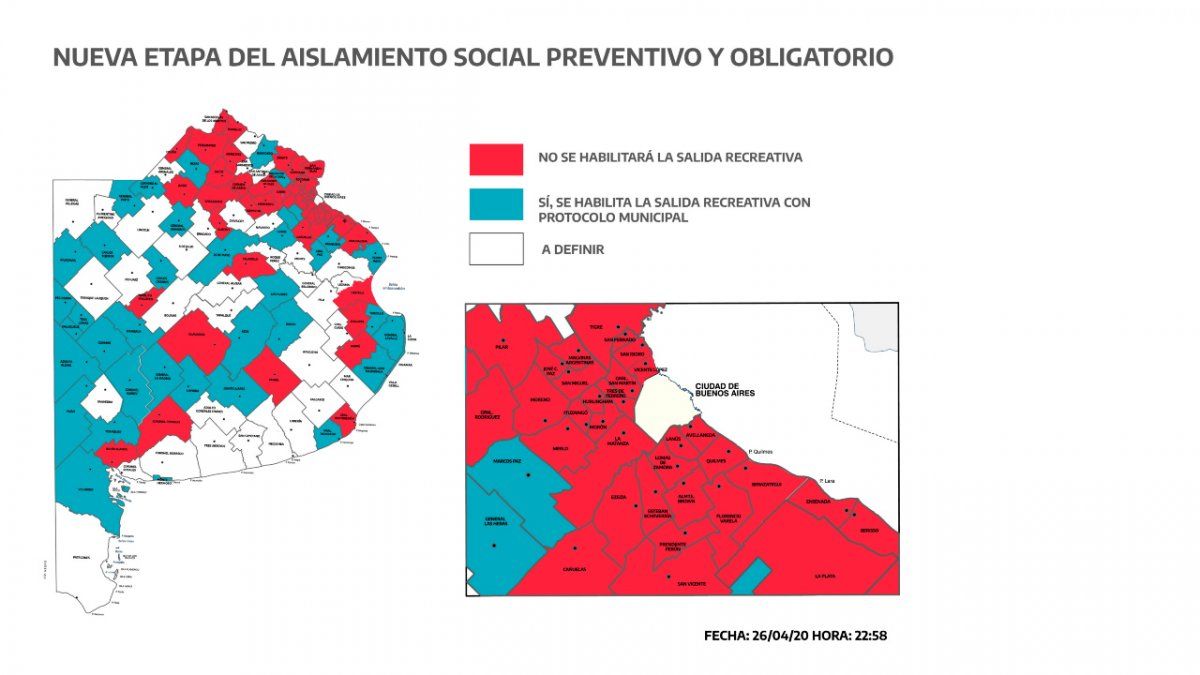 Mapa de salidas recreativas y actividades económicas de la provincia de Buenos Aires: en qué municipios se pueden realizar y en cuáles no