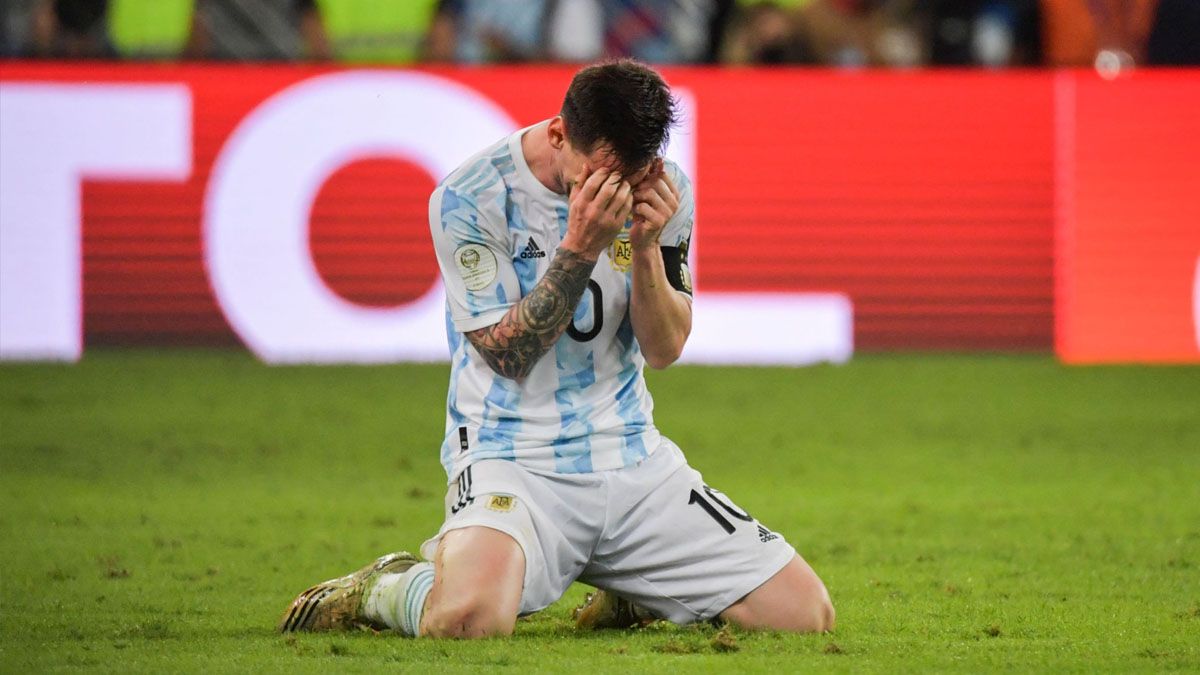 Messi cumplió su sueño de ganar un título con la Selección.