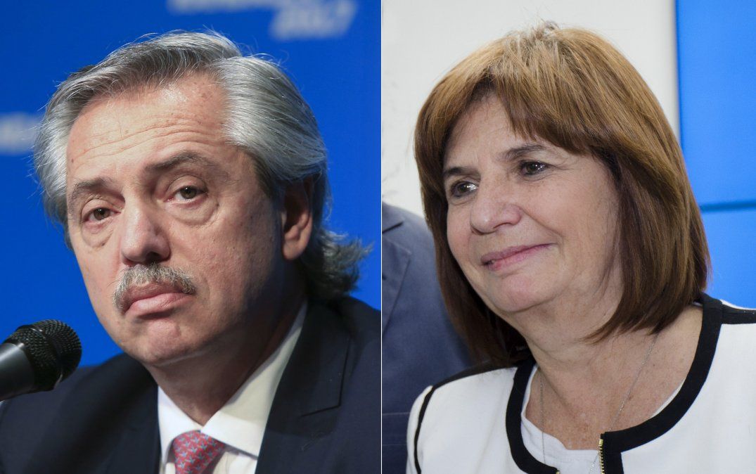 Alberto Fernández y Patricia Bullrich. (Foto: NA)