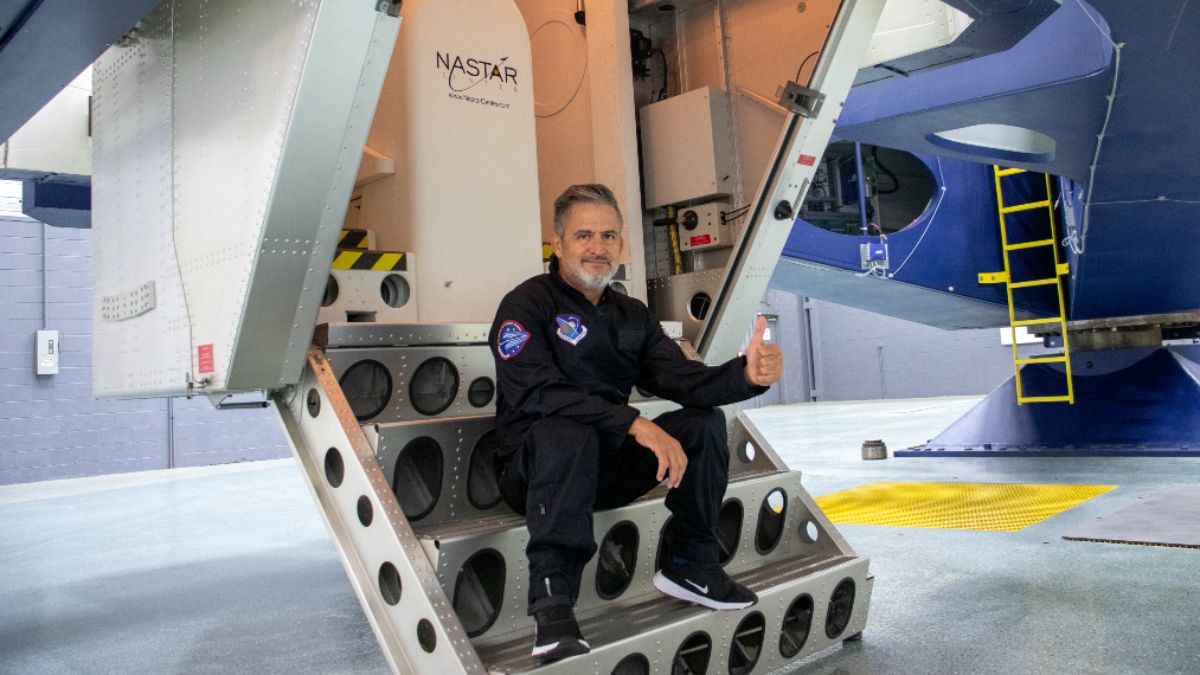 Jean Maggi se recibió como astronauta civil en el Nastar Center. Podría ser la primera persona con discapacidad en viajar al espacio. (Foto: Jean Maggi)