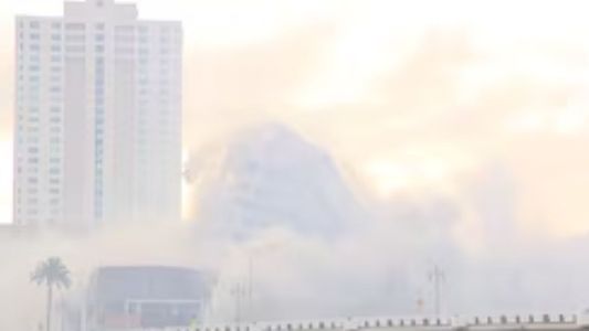 Video: demolieron el histórico Mandarin Oriental Hotel Miami y el impactante momento se volvió viral