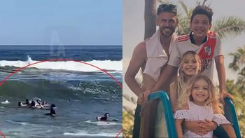 Así fue el dramártico rescate de la familia de Martín Demichelis en Punta del Este: el video