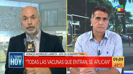 Larreta vuelve a pedir más dosis para la Ciudad: Hay que terminar de vacunar a mayores de 80 años