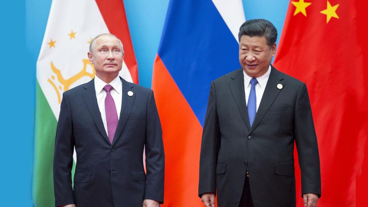 Cumbre de Vladimir Putin y Xi Jinping en Samarcanda Uzbekistán