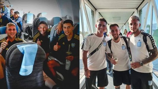 Boca y Racing llegaron a Abu Dhabi para jugar la Supercopa Internacional