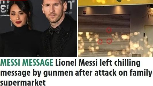 Mensaje escalofriante: así reflejaron los medios internacionales la amenaza a Lionel Messi