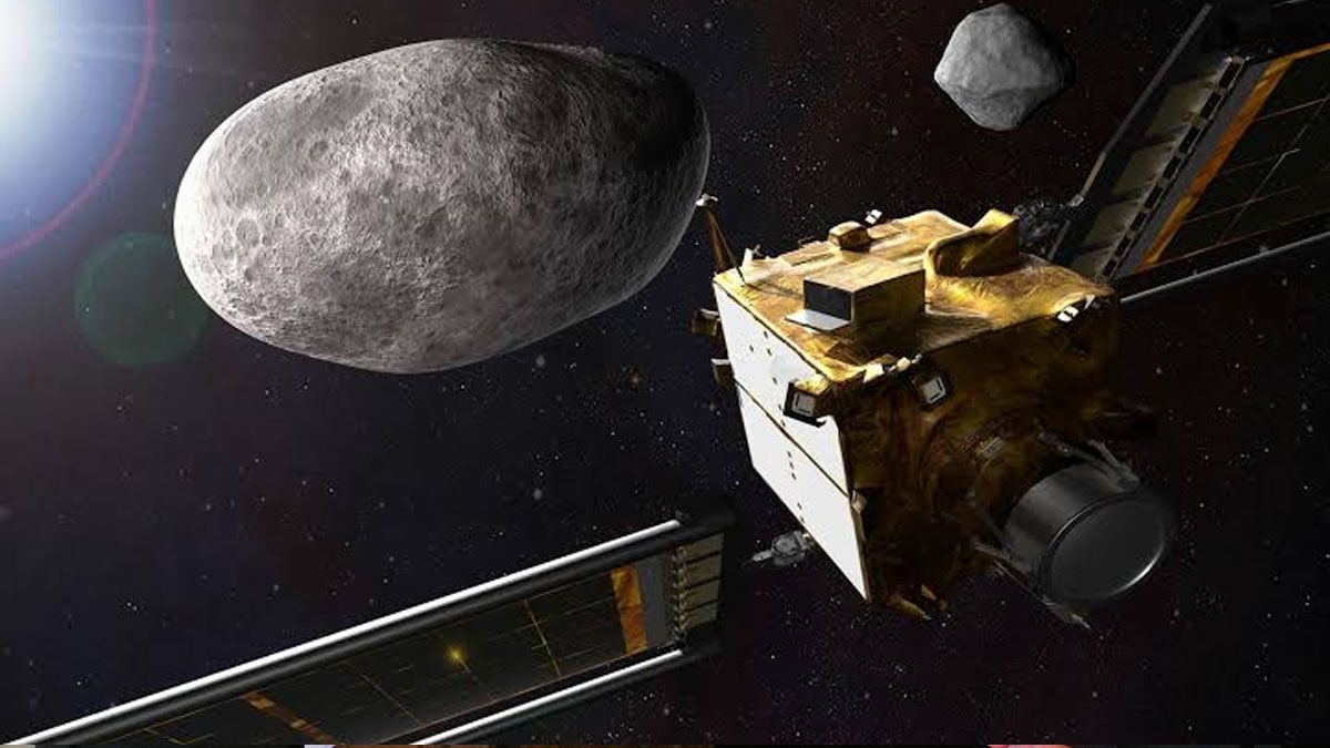 La NASA calificó como un éxito total a la sonda DART que logró cambiar la trayectoria de un asteroide. (Foto: NASA)