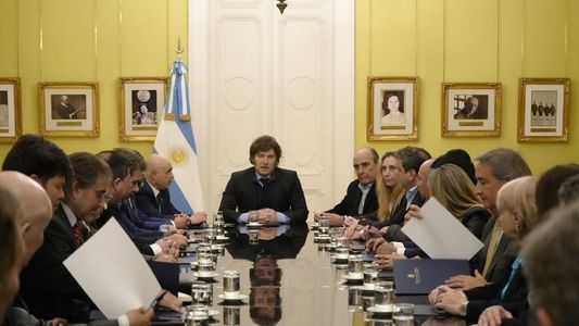 Javier Milei se reunió con los jefes de los bloques aliados en Casa Rosada