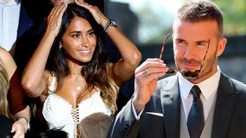 el saludo mas que carinoso de david beckham con antonela roccuzzo que volvio a generar rumores 