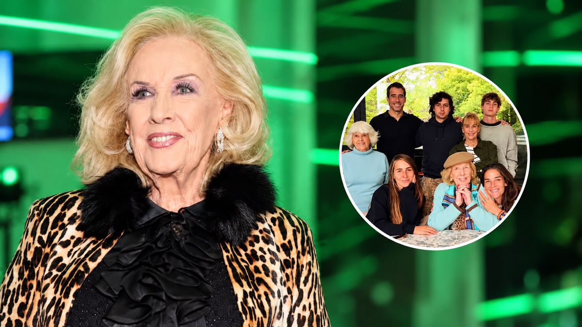 Mirtha Legrand reapareció tras su internación y emocionó con una foto rodeada de su familia