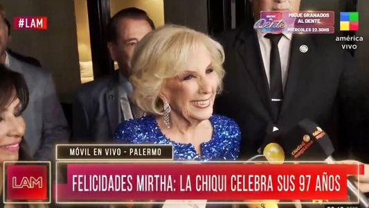 Así fue la llegada de Mirtha Legrand a su fiesta de cumpleaños: Va a ser una noche inolvidable
