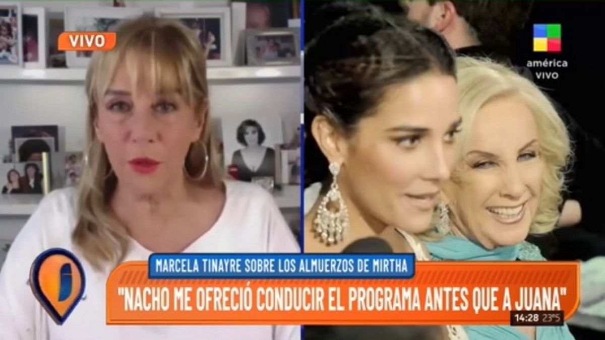 Marcela Tinayre revel&oacute; en Intrusos que ella fue la primera opci&oacute;n para reemplazar a su madre Mirtha Legrand en sus hist&oacute;ricos programas televisivos. Juana Viale fue la segunda opci&oacute;n.