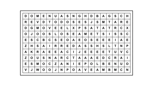 Encontrá la frase escondida: un reto con 14 palabras ocultas en la sopa de letras
