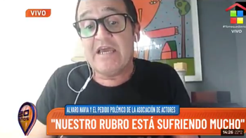 Desesperado pedido de Álvaro Navia para que lo dejen actuar en Polémica en el bar