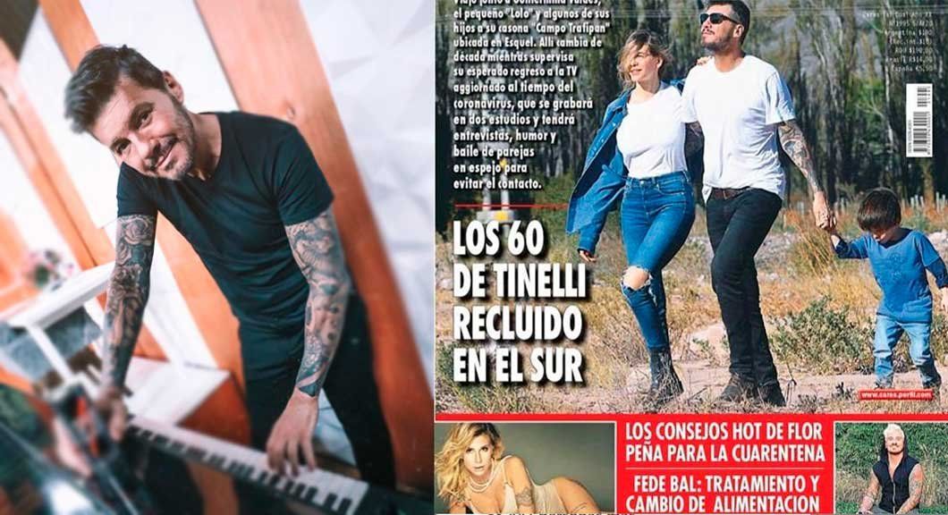 Tapa de revista: los días de Marcelo Tinelli recluido en el sur