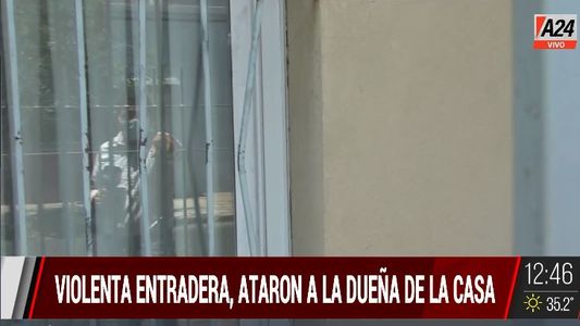 Villa Sarmiento: violenta entradera, dejaron atada a la dueña