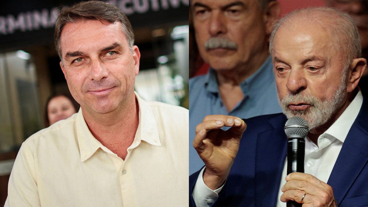 Flávio Bolsonaro sorprendió y se impuso al presidente Lula da Silva en la primera vuelta. Brasil decidirá a su nuevo presidente le próximo 25 de octubre. (Foto: Reuters)