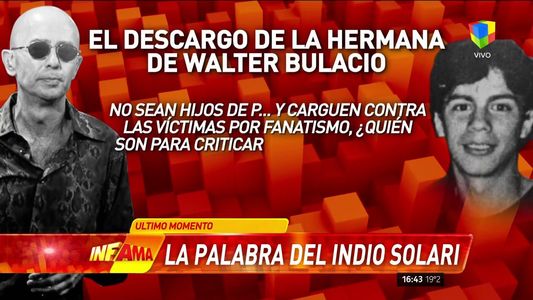 Mientras el Indio Solari hizo su descargo, la hermana de Walter Bulacio cargó contra él