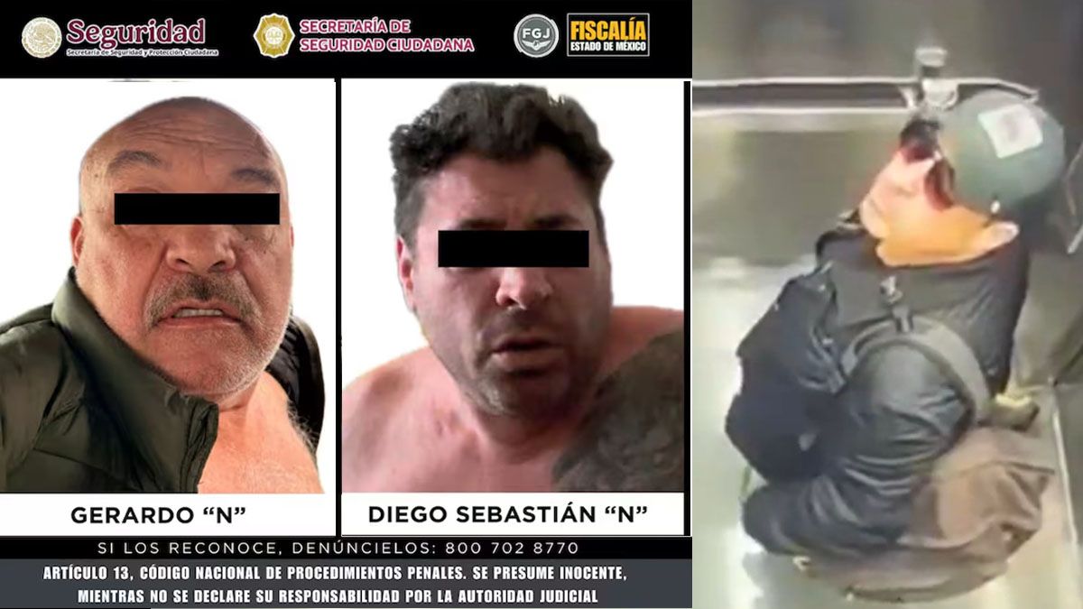 El asesino presunto y su cómplice, en una ficha de la policía de México. A la derecha, Diego Sebastián 