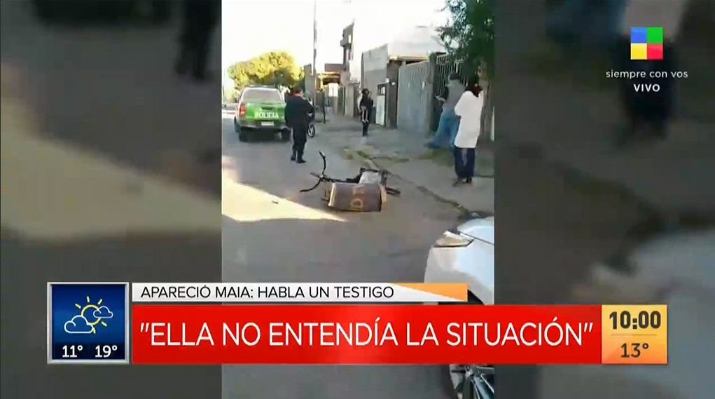 Un testigo colaboró con la Policía para reducir al secuestrador de Maia (Foto: captura de TV).&nbsp;