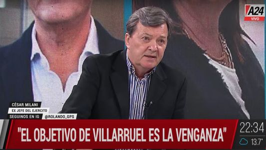 César Milani le respondió a Villarruel: Habla de mí porque soy nacionalista y profundamente peronista