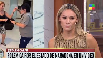 Rocío Oliva habló del polémico video de Diego Maradona bailando cumbia que se viralizó